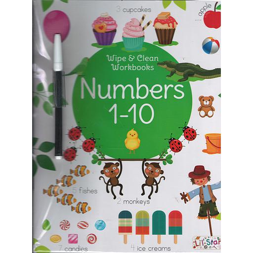 Wipe and clean - Numbers 1-10