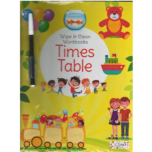 Wipe&amp;Clean workbooks - Time Tabel