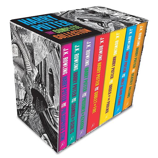 Harry Potter - The Complete Collection - Coffret en 7 volumes : Philosopher's Stone ; Chamber of Secrets ; Prisoner of Azkaban ; Goblet of Fire ; Order of the Phoenix ; Half-Blood Prince ; Deathly Hollows