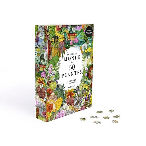 Le Tour du monde en 50 plantes - 1000 pièces