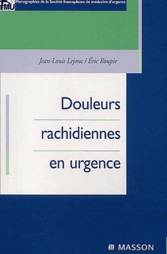 Douleurs rachidiennes en urgence