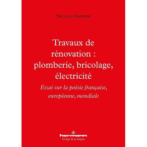 Travaux de rénovation : plomberie, bricolage, électricité  - Essai sur la poésie française, européenne, mondiale