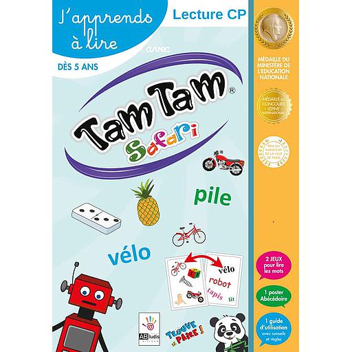 J'apprends à lire avec Tam Tam Safari  - Lecture CP avec 2 jeux pour lire les mots, 1 poster abécédaire et un guide d'utilisation avec conseils et règles