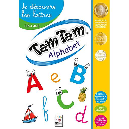 Tam tam alphabet - je découvre les lettres  - Le coffret