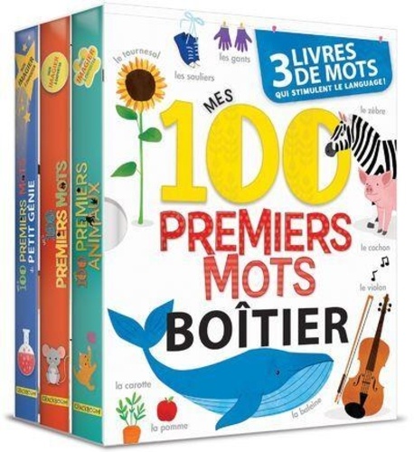 Mes 100 premiers mots  - 3 livres de mots qui stimulent le langage