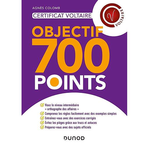 Certificat Voltaire  - Objectif 700 points