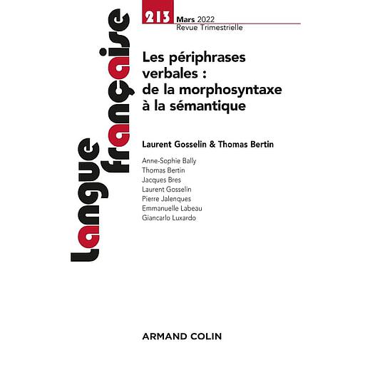 Langue française N° 213, janvier 2022