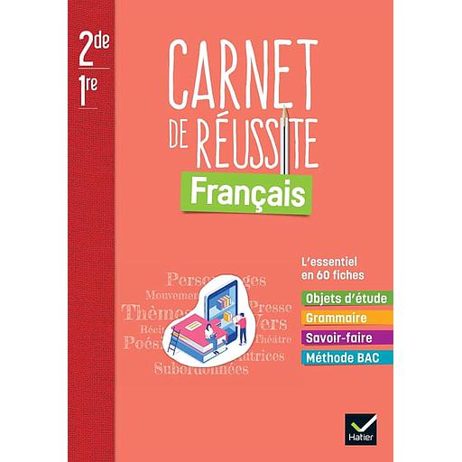 Français 2de/1re Mon carnet de réussite  - Carnet élève