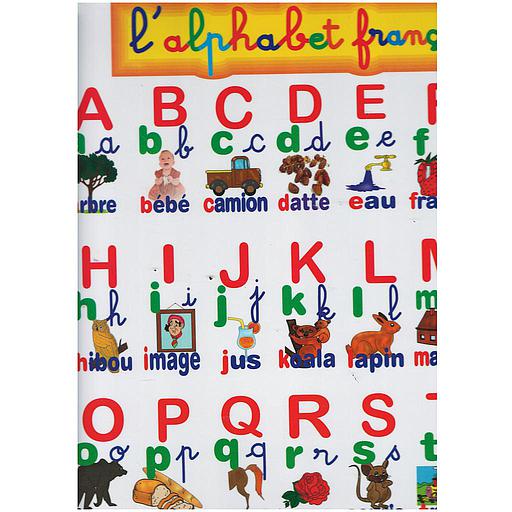 Poster L'alphabet français - MF