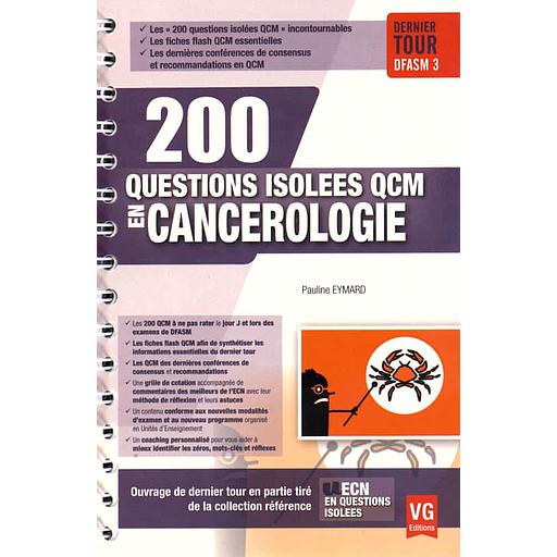 200 questions isolées QCM en cancérologie