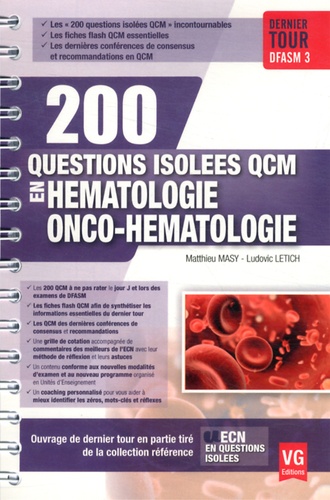 200 questions isolées QCM en onco-hématologie