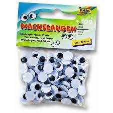 Pochette de 100 Yeux Mobiles Rond 10MM