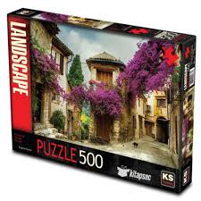 Puzzle 500 pcs Flowered Village House