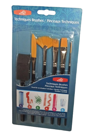 Pochette de 6 Pinceaux Professionnelles