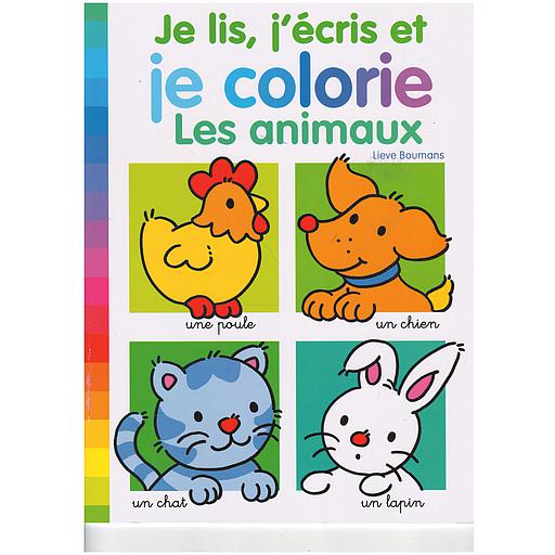 je lis, j'écris et je colorie les animaux