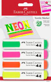 Set de 5 Marqueurs Textile Neon