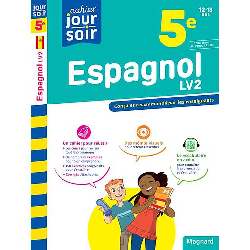 Cahier du jour/cahier du soir Espagnol LV2 5e