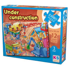 JUMBO PUZZEL - Under construction 12 pcs