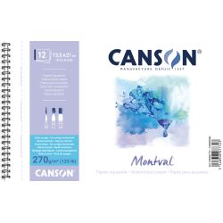 Bloc de 12 Feuilles Aquarelle 300G A5