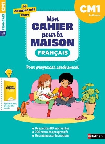 Français CM1 - Mon cahier pour la maison, avec un cahier détachable pour les parents
