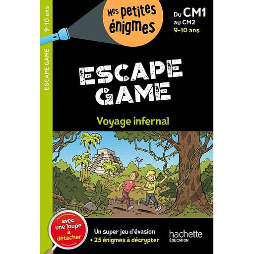 Escape game du CM1 au CM2 - Cahier de vacances, avec une loupe à détacher