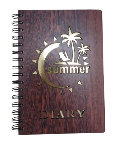 Note Book Spiral En Bois