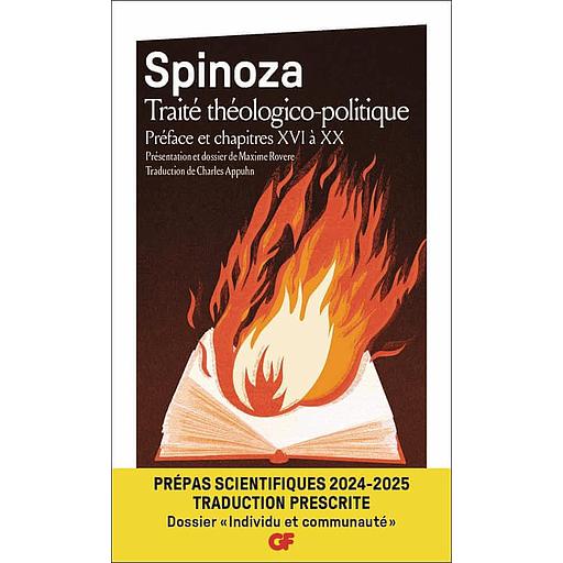 Traité théologico-politique (Préface et chapitres 16 à 20) - Prépas scientifiques 2024-2025 – Traduction prescrite – Épreuve de français-philosophie –Dossier spécial « Individu et communauté