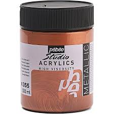Peinture Acryliques Pot de 500 ml Cuivre