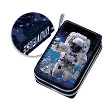 Trousse Garnie Graffiti Astronaut Bleu