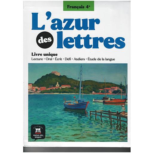 PACK L'AZUR DES LETTRES 4E - LIVRE + CAHIER D'EXERCICES  ÉLÈVE (EDITION 2024