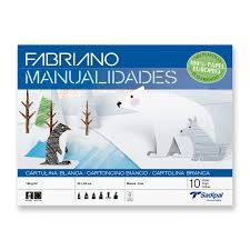 Bloc Cartulina Blanca Manualidades 10 Feuilles