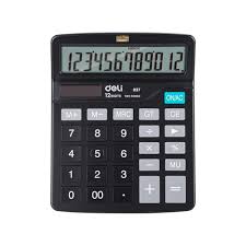 Calculatrice de Bureau Deli E837 Noir