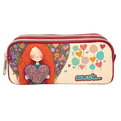 Trousse 2 Poche MUST Energy Red Heart