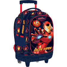Cartable à Roulette 3 Compartiment Must Iron Man