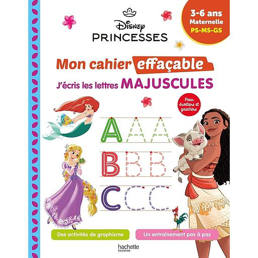 J'écris les lettres majuscules Maternelle PS-MS-GS - Disney Princesses