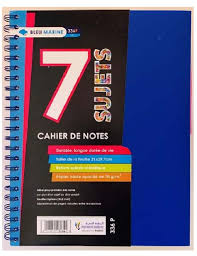 Registre avec Spiral 7 Sujet 336 Pages 5*5 80G