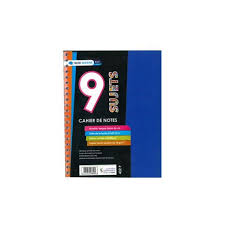 Registre avec Spiral 9 Sujet 432 Pages 5*5 80G