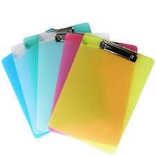 Porte Bloc A4 en Plastique Transparent