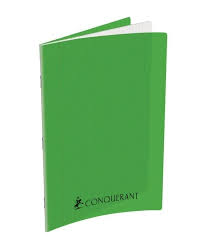Cahier Pique Séyès 192P Conquérant Polypro Vert 70G A4