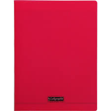 Cahier Séyès Polypro  24*32 48P 90G Rouge