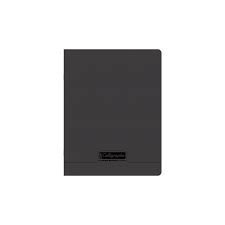 Cahier Piqué Polypro Calligraphe  - 17*22 - 96P - 90g Noir