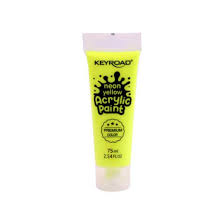 Peinture Acrylique 75ML Jaune Neon