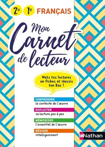 Français 2de 1re Mon carnet de lecteur