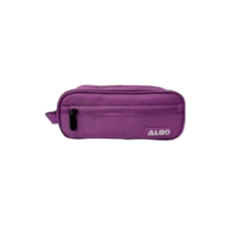 Trousse Satin Zip 'out Purple  2 Compartiments