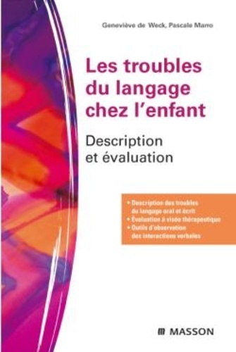 Les troubles du langage chez l'enfant - Description et évaluation