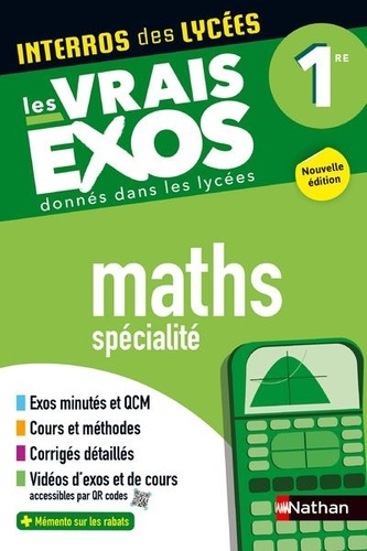 Maths spécialité 1re - Interros des lycées - Les vrais exos