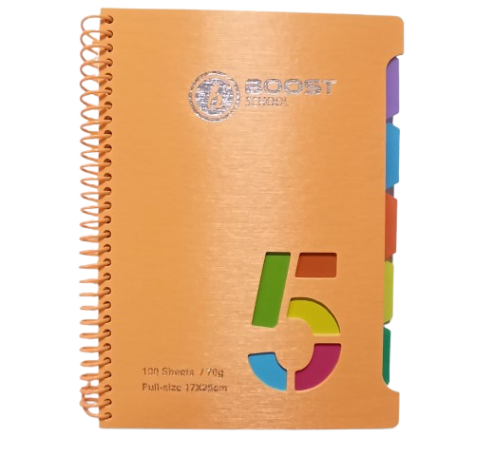 Registre Spiral 200P 5 Sujet 17*25 70G