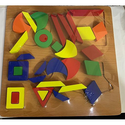 Jeux éducatif : Puzzel en bois (Formes)