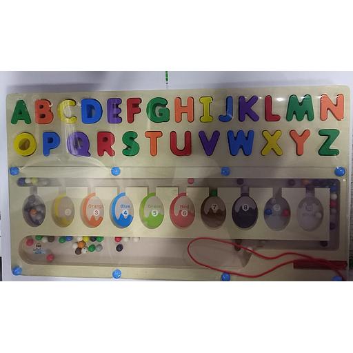 Jeux éducatif : Puzzel en bois Nombres (L'alphabet et les couleurs)