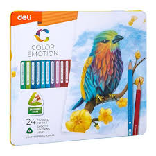 CRAYON COULEUR DE 36 GM COLOR EMOTION BOITE METALIQUE